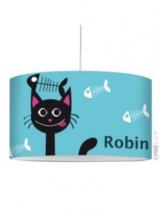 lampe-suspension-personnalisee-chat-et-poissons