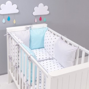 parure-bebe-avec-tour-de-lit-modulable-stars-gris-bleu